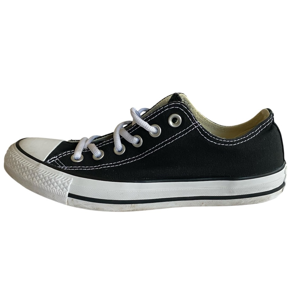 Converse Sneakers Women’s 9 Men’s 7 Black Custom French Bulldog Embroidery - Picture 9 of 14